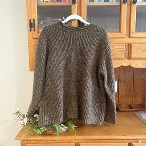 Studio Works Brown Crew Neck Sweater